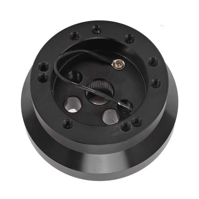 Car Steering Wheel Adapter, 5 6 Hole Steering Wheel Short Hub Adapter Aluminum Replacement for Wrangler 1976-1995