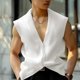 thumbnail image 5 of INCERUN Tops 2024 estilo coreano moda nuevos hombres diseño de rayas camisas verano casual streetwear gran oferta cárdigan sin mangas S-5XL, 5 of 5