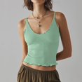 thumbnail image 4 of Sngxgn Women's Camisole Slim Tank Top Comfortable Tops(Green,M), 4 of 4