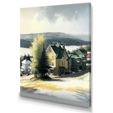 Designart Mont Tremblant Winter Season IV Canvas Wall Art