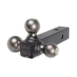 Tri-Ball Ball Mount 2in Sq. Solid Shank w/Black Tri-Ball Ball Mount 2in Sq. Solid Shank w/Black