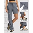 thumbnail image 3 of baleaf Women's Hiking Pants 29'' Convertible Zip-Off Pants with 6 Pockets Water Resistant Lightweight Quick Dry UPF 50+ Dark Gray M, 3 of 7