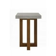thumbnail image 4 of Keven's End Table Featuring a Striking Faux Concrete Top and Walnut Finish, 4 of 5