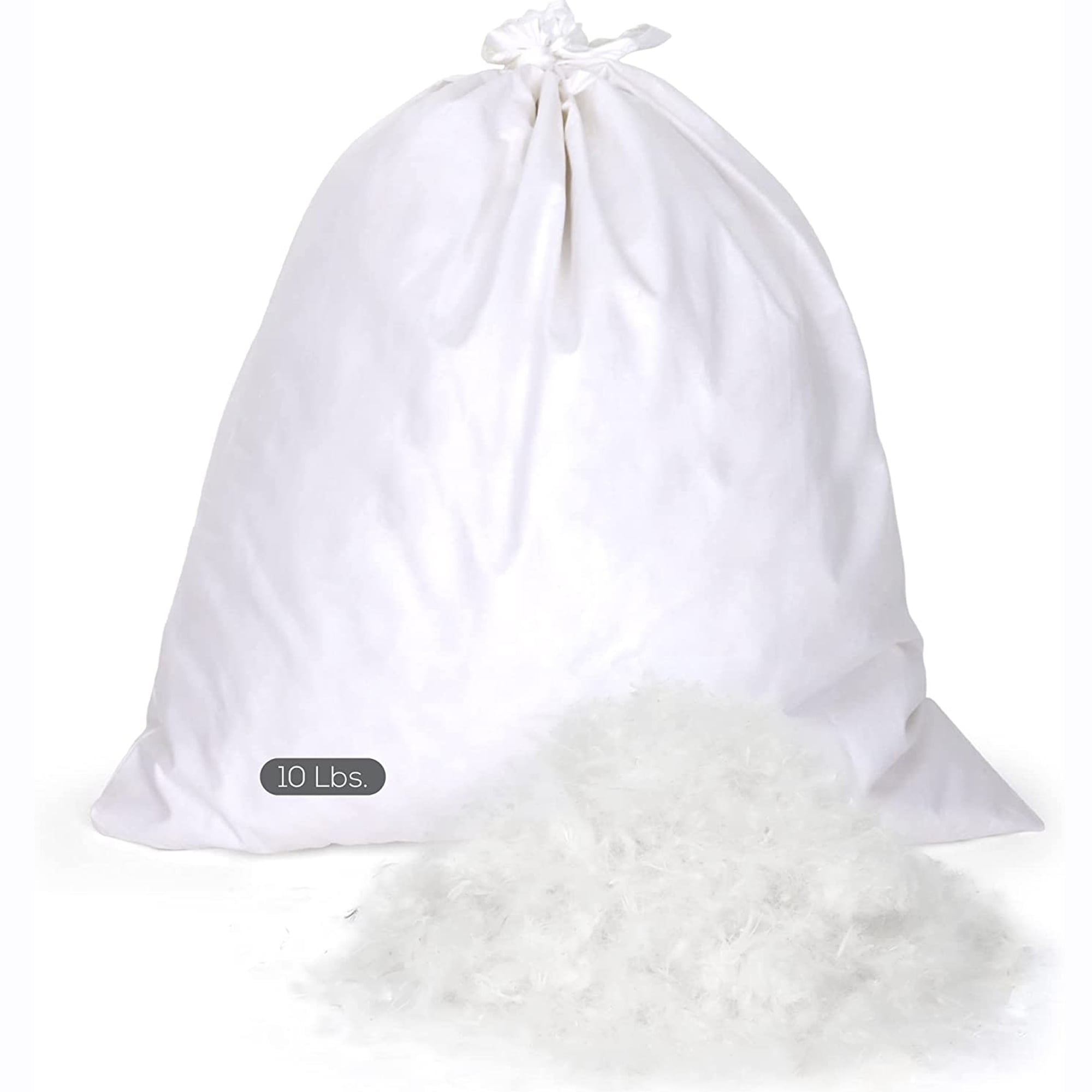East Coast Bedding 100 White Goose Down Pillow Filler Stuffing, 10lb