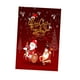 thumbnail image 4 of Paño Bandera de Navidad Porche de jardín Bandera colgante de Santa, color brillante, tapa con ranura Montando santa, 4 of 7