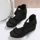thumbnail image 4 of Amzcrzy Zapatos de mujer,Zapatos de mujer,Zapatillas de mujer, Sandalias de tacón alto para mujer, con cuña sexy y punta abierta, estilo boca de pez, zapatos romanos de moda. Sandalias Mujer Zapatill, 4 of 9