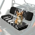 thumbnail image 2 of Uorisanigo Mule Seat Cover Elastic Eagle American Flag UTV Bench Seat Cushion Universal Fit for Kawasaki Mule 3000 3010 3020, Dustproof Anti UV All Weather Replacement UTV Accessories, 2 of 7