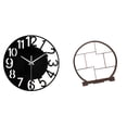 thumbnail image 1 of Reloj de pared grande,Reloj de pared acrílico silencioso moderno,Reloj de pared grande de oficina,silencioso,fácil de leer y sencillo.,Expositor de artesanías,Expositor de madera para, 1 of 8