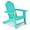 Turquoise, variant on Costway Patio Adirondack Chair Weather Resistant Garden Deck W/Cup Holder Black