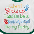 thumbnail image 4 of Inktastic Respiratory Therapist Like Daddy Boys or Girls Baby Bib, 4 of 4