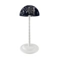 thumbnail image 3 of Soporte para la cabeza, organizador de gorras con cúpula de encaje, cabeza de maniquí para peinar el cabello Negro, 3 of 8