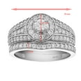 thumbnail image 6 of Vir Jewels 1 CTTW Diamond  Wedding Ring Sets for Women 14K White Gold Multi Row Engagement, 6 of 9