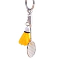 thumbnail image 1 of Bgsha 1pcs Creative Badminton Racket Pendant Keychain Mini Shuttlecock Sports Keyrings Gifts Backpack Purse Key Holder Accessories, 1 of 9