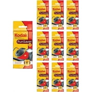 10x Kodak Disposable Camera FunSaver Flash 35mm Film One Time Use