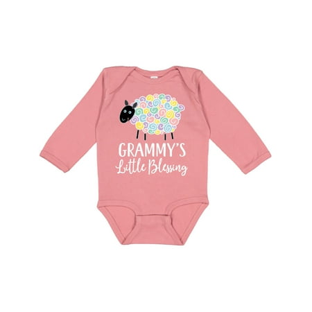 

Inktastic Grammy Grandchild Gift Lamb Gift Baby Boy or Baby Girl Long Sleeve Bodysuit