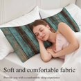 thumbnail image 5 of Teal Wood Grain Body Pillow Covers 20"x54", Gradient Farm Old Wooden Board Vintage Soft Brushed Microfiber Breathable Throw Pillow Covers, Pillowcase with Zipper for Couch Sofa Bedroom Living Room, 5 of 9