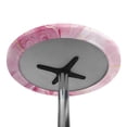 thumbnail image 7 of SEANATIVE 24 Inch Cocktail Table Topper Cap Elastic Fit Round Highboy Table Covers Stretch Spandex Table Covers Elegant Table Decorations for Parties Bar, Marble Pink, 7 of 7
