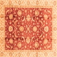 thumbnail image 1 of Ahgly Company Indoor Square Oriental Orange Traditional Area Rugs, 5' Square, 1 of 4