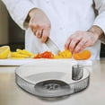 thumbnail image 1 of Cuenco decorativo de centro de mesa, frutero escurrible, soporte de almacenamiento de frutas y verduras para decoración del hogar, mostrador de cocina Gris transparente, 1 of 8
