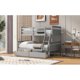 thumbnail image 3 of Twin sobre cama litera completa con escalera, dos cajones de almacenamiento, barandilla de seguridad, 3 of 5