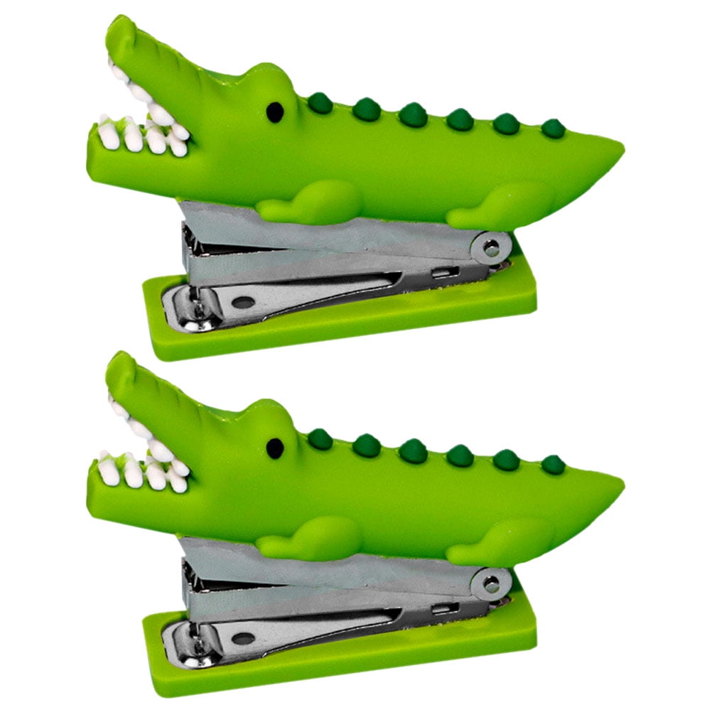 MOVTOTOP 2pcs Funny Stapler Paper Stapler Office Stapler Animal Stapler Decor Handmade Silicone Stapler