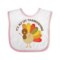 Inktastic It's My 1st Thanksgiving Boys or Girls Baby Bib