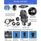 thumbnail image 3 of Soporte para teléfono de motocicleta YUANXCMXG con cargador inalámbrico y USB C IP66, 3 of 5