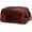 Dark Brown, variant on Leather Toiletry Bag for Men, Large Travel Organizer with YKK Zipper, Shaving Kit and Bag with Side Handle for Business Trips and Travel