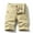 Khaki, variant on Jophufed Fashion Men's Pants Pocket Zipper Buttons Solid Leisure Time Tooling Shorts Cargo Pants