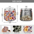 thumbnail image 2 of Yayeee Ashtray with Lid for Cigarette Smokeless Stainless Steel Home Ash Holder, Colorful Flowers Pattern, 2 of 7