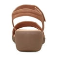 thumbnail image 4 of Easy Spirit Women's Kenton Strappy Low Wedge Sandals Cognac Size 7M, 4 of 5