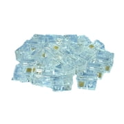 Leviton C0257-C Replacement Telephone Line Cord Ends, 4-Wire, RJ11 Modular Phone Plug, Clear (Pack of 25)