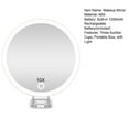 thumbnail image 7 of Shoreew 10X/20X/30X Magnifying LED Mirror with Tweezers - 360° Rotatable, Wall-Mounted & Handheld Makeup Vanity Mirror for Men & Women, 7 of 7