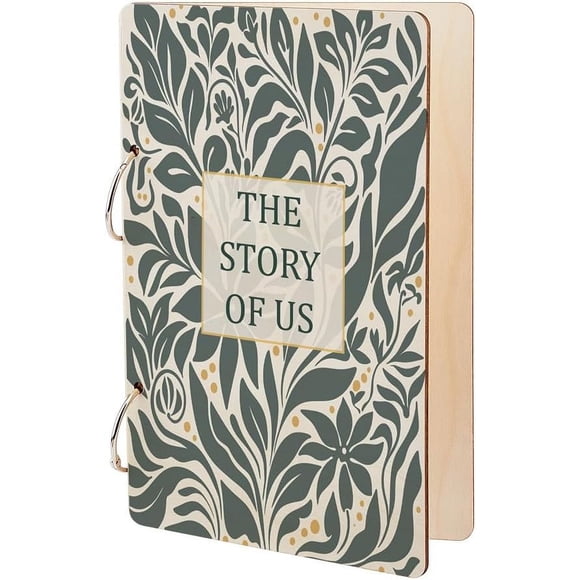 The Story of Greeting Card Holder Organizer Wooden Card Keeper Binder Planning Book Leaves Birthday Cards Keeper Photo Album Cover Graduation Wedding Planner Journal Keepsake Gift