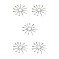 thumbnail image 1 of serony 12 Pcs Miniature Plates Realistic Elegant Appearance Fork Exquisite Tableware Model Minihouse Accessories Meaningful Gift A-silver 5Set, 1 of 6
