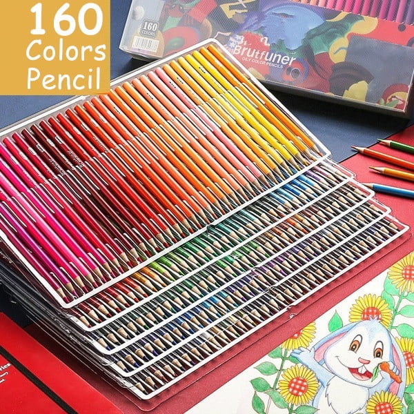 160 (156) ColorMore Professional Colored Pencils Artist Pencil Set/Tin  Light Use