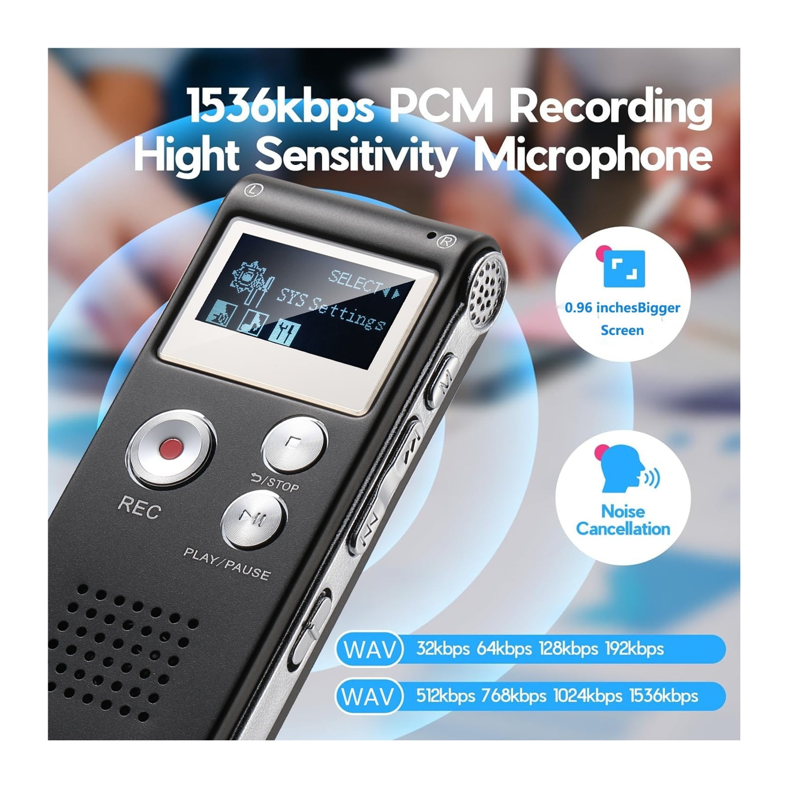 Digital Voice Recorder Voice Activated Recorder Mini Voice Recorder Upgraded Small Audio Recorder ,Powerful Feature
