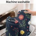thumbnail image 5 of Pioneer Flower Floral Print Pattern Bathroom Rugs Mat, Non Slip Microfiber Bathroom Rug with Rubber Backing, Soft Mats for Bathroom Floor Tub Shower, 17"x27", 5 of 5