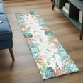 thumbnail image 3 of Runner Rug 2 x 6 Ft, Beach Coastal Washable Non-Slip Floor Mat for Kitchen Hallway/Entryway, Summer Coral Starfish Nautical Ocean Long Kitchen Runner Area Rugs for Living Room, Low-Profile, 3 of 8