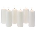 thumbnail image 3 of Pillar Candles Stonebriar, blanco sin perfume, 80 horas de combustión, 3 x 8 unidades, paquete de 6, 3 of 8