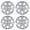 15 inch- Sliver Lacquer, variant on 4Pcs Set 14" Universal Hubcaps,Wheel Rim Cover Replacement,Snap on Car Truck SUV,ABS&PC Material,Sliver & Mold Texture