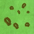 thumbnail image 1 of Ahgly Company Machine Washable Indoor Square Transitional Emerald Green Area Rugs, 7' Square, 1 of 7