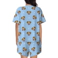 thumbnail image 3 of Kdxio Terrier Print Pajamas Sets for Women Short-Sleeved Pjs with Lounge Shorts Two Piece Sleepwear S-4XL, 3 of 8