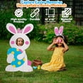 thumbnail image 2 of Easter Bunny Face Yard Stake, Easter Egg Hunt Party Decor, 2 of 6