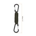 thumbnail image 2 of Uxcell Paracord Keychain, Braided Lanyard Key Clip Double D Rings Survival Keychains Green, 2 of 5