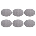 thumbnail image 1 of Manteles individuales ovalados Billuyoard 6 piezas gris-plata 45*32.5 cm, 1 of 6