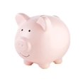 thumbnail image 1 of Piggy Bank Pearhead, cerámica, tamaño grande, rosa claro, para niños, 1 of 9