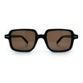 thumbnail image 4 of Retro Vintage Vibe Mid Temple Horn Rim Hipster Fashion Sunglasses Black - Brown, 4 of 8