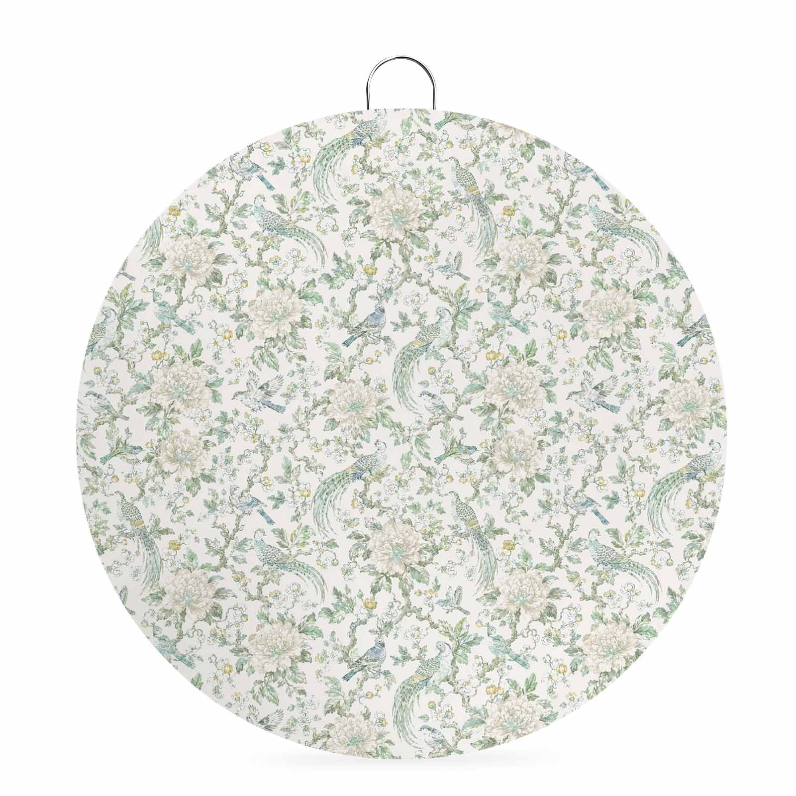 Welcome Sign Front Door Decorations Green Floral Round Wall Art Outdoor Metal Wreaths Elegant Pastoral Flowers Abstract Art Seasonal Hanging Sign for Home Porch Decor Warming Gift 8 In