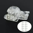 thumbnail image 2 of 20pcs Quick Shoelace Lock Shoe Strings clip Shoelace Cord Buckle Toggle Stopper Clear, 2 of 9